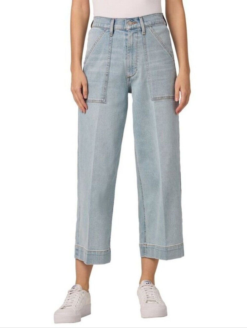 JOE'S Jeans Pandora Wide Leg Crop Jean Light Wash Size 30